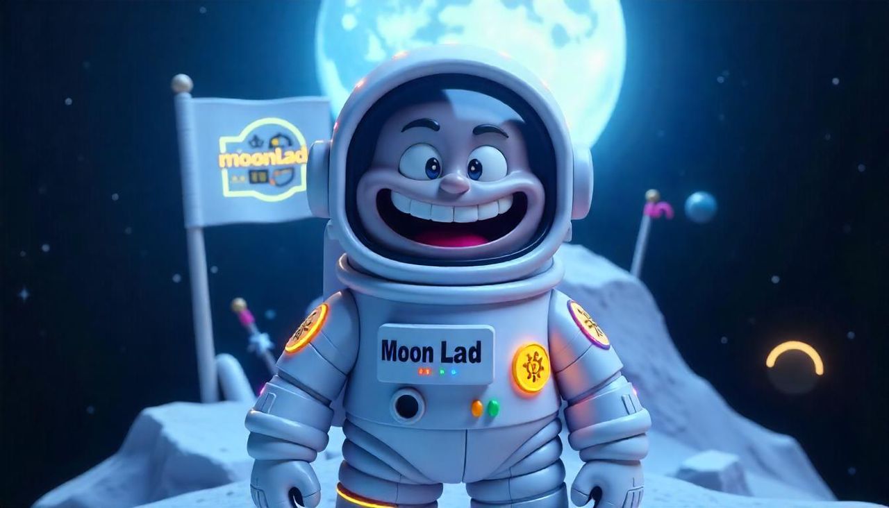 MoonLad Astronaut on Moon